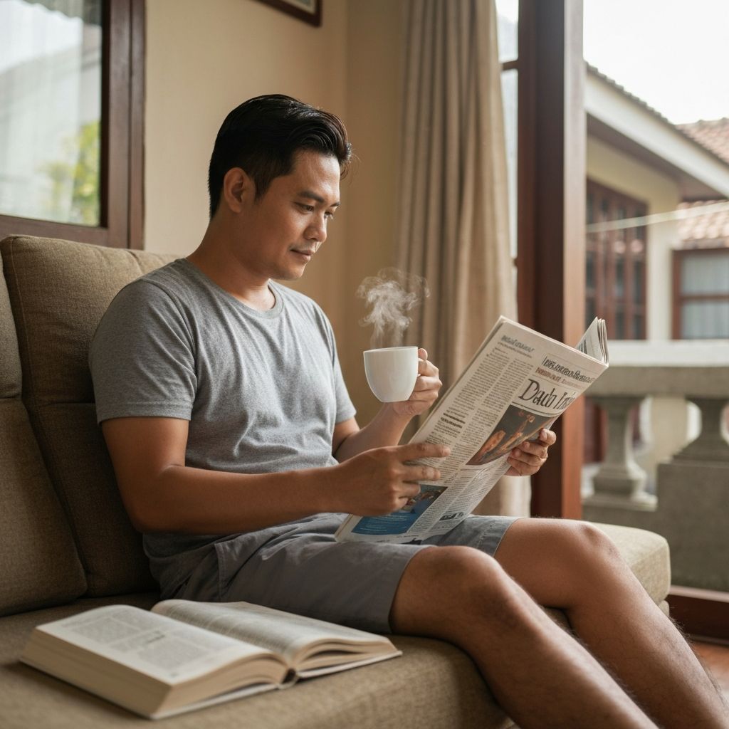 Pria Indonesia dalam kegiatan sehari-hari